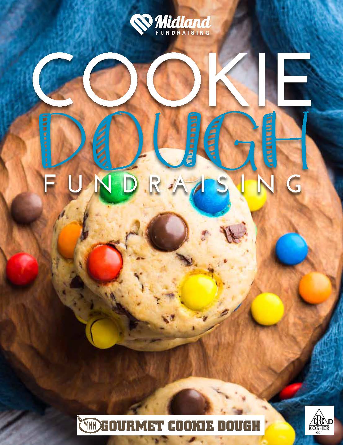 Cookie Dough Fundraising catalog cover 2024 | Presented by Midland Fundraising