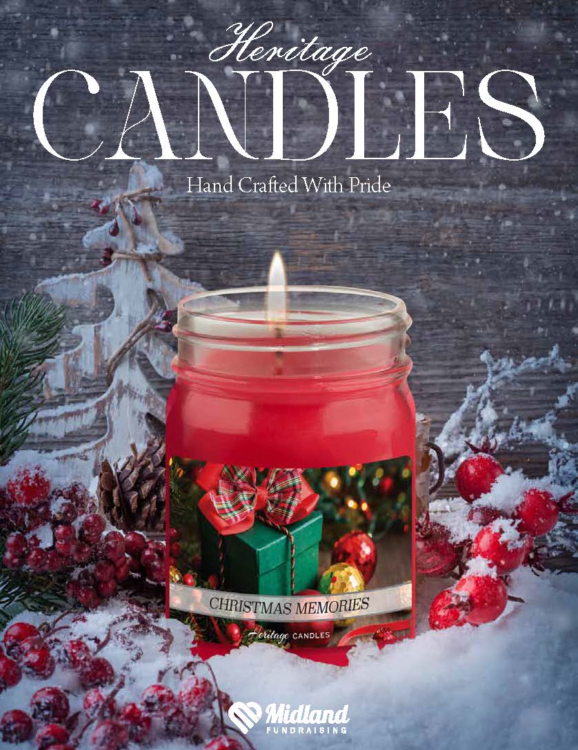 candle Fundraising catalog cover 2024 | Presented by Midland Fundraising